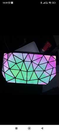 Hit torebka fluo świecąca geometryczna luminous crossbody