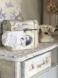 Kuferek przechowywanie Shabby chic