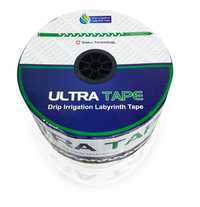 Капельная лента щелевая Ultra Tape 7 mil, 1.3 литра /ч., 20 см, 1000 м