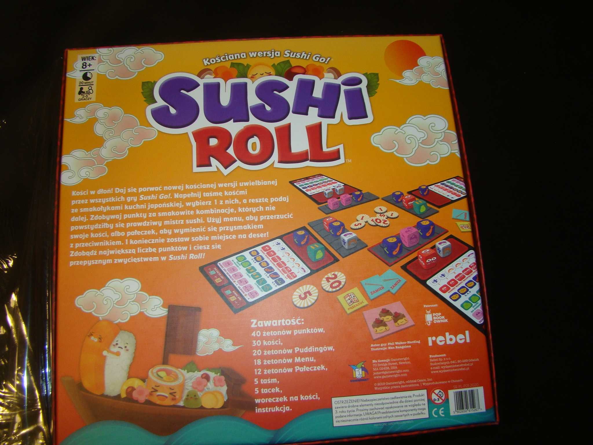 Duopak: Sushi Roll + Decipher gra planszowa rebel foxgames go