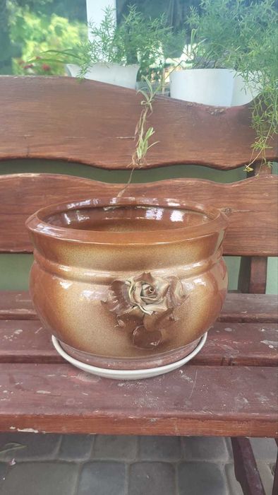 Керамічна ринка під вазон