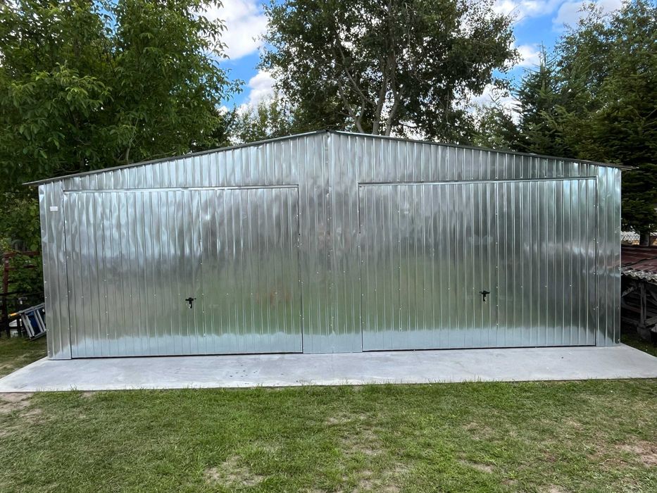Garaż blaszany 3x5 Ocynk