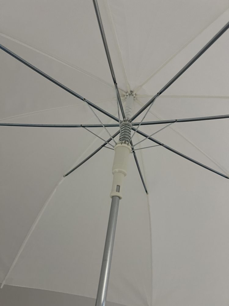 Duzy biały parasol ślubny nowy