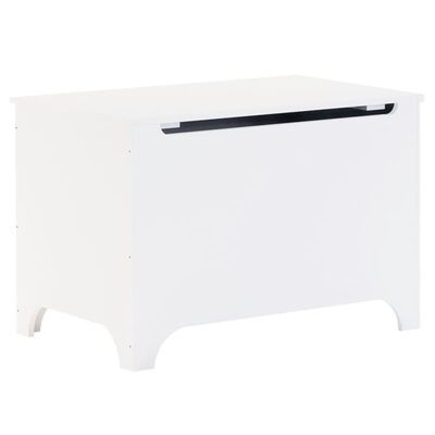 vidaXL Skrzynia z wiekiem RANA, biała, 80x49x54 cm, drewno sosnowe