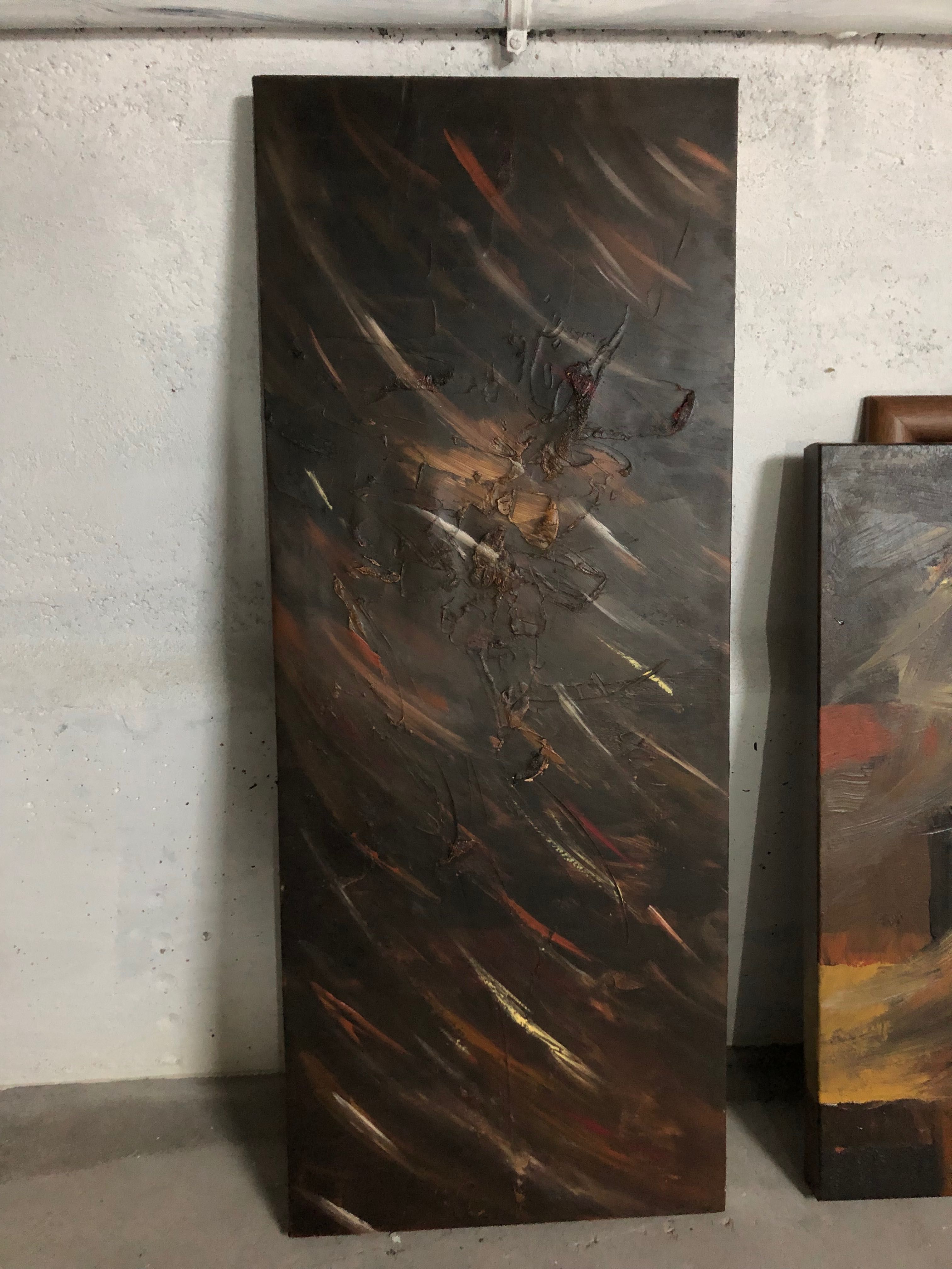 Conjunto de telas pintura abstrata