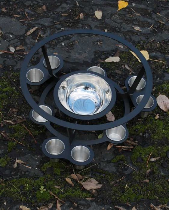 Садж для шашлику / Садж для шашлыка с подогревом - d 35см +комплект 9!