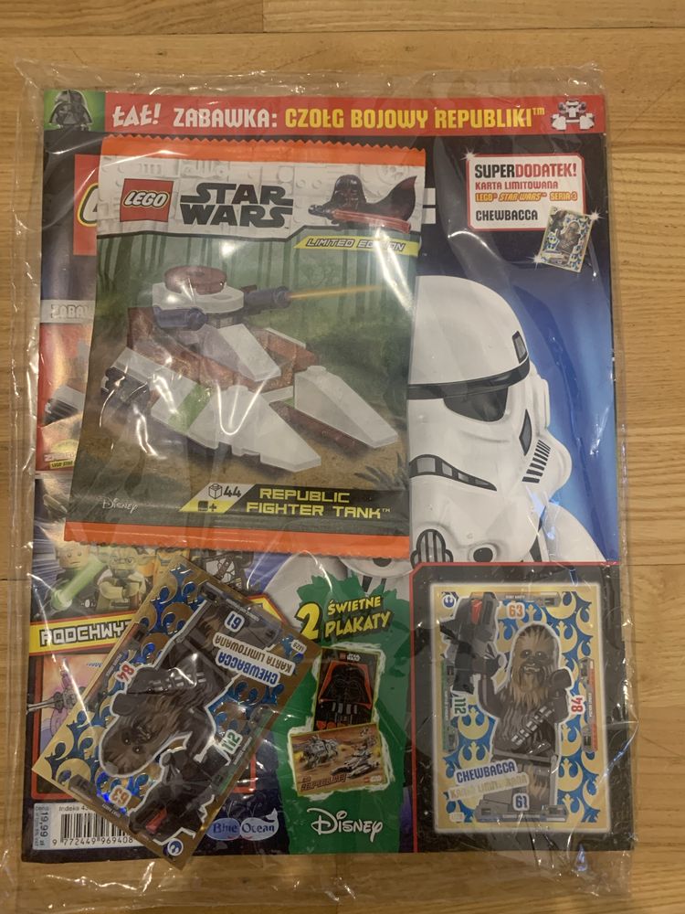 Lego Star Wars czasopismo 4 numery jeden z klockami czołg republiki