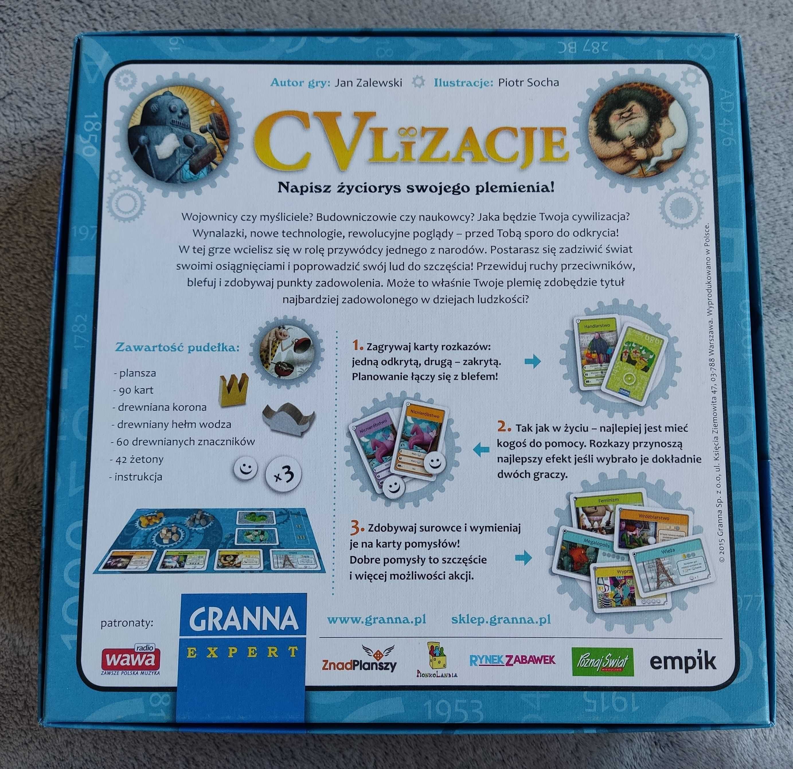 gra Cvlizacje Granna Expert BDB stan 10+