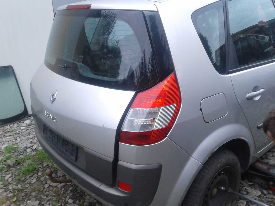 Reno Scenic 2 II Renault Tył Klapa Zderzak Lampy Hak Szyba Belka Pas