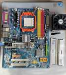 Płyta główna GIGABYTE, Karta graficzna 9400GT, Pamięć Ram 2GB + FAN