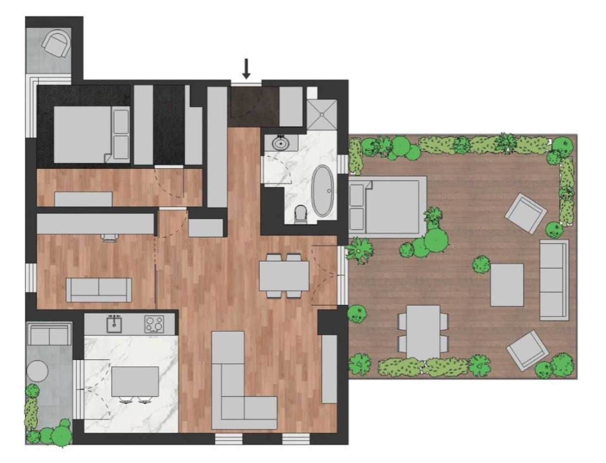 Penthouse | 3 pok | 81 m2 | ul. Wrocławska | MP