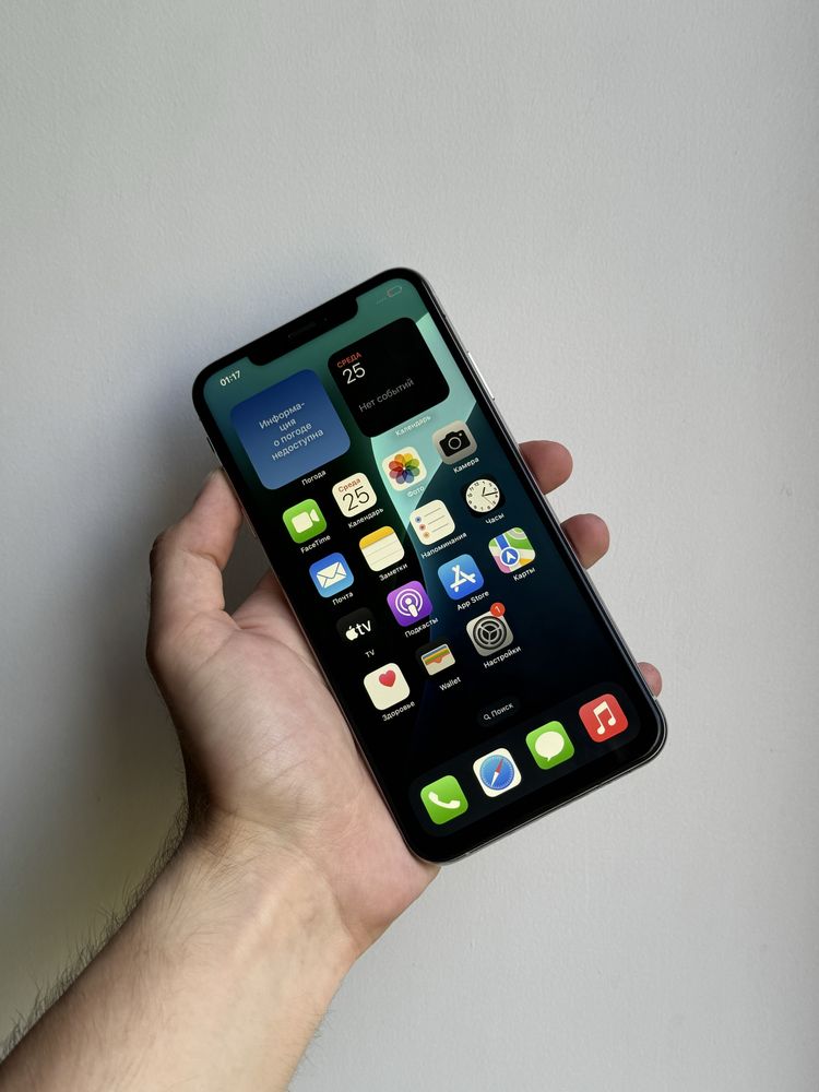 iPhone XS Max 256 Gb Silver Neverlock АКБ 92% отличное состояние