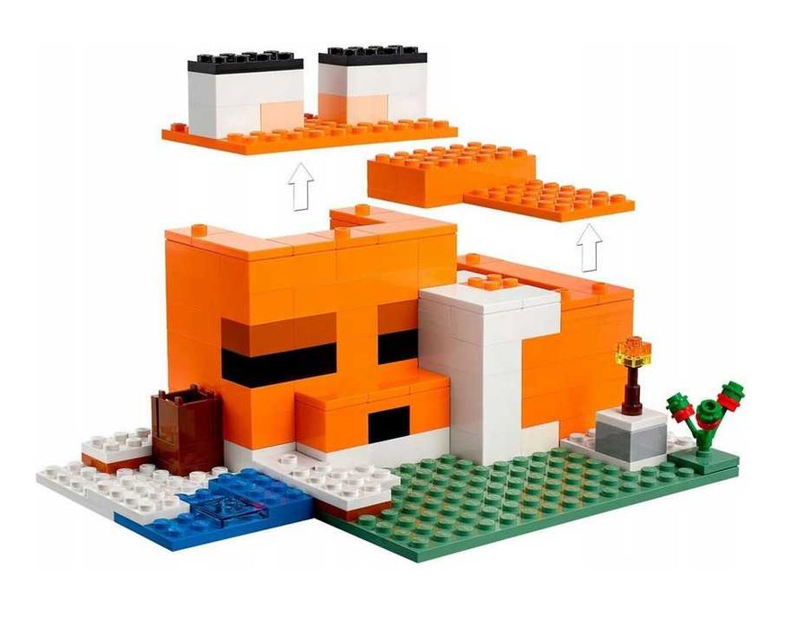 LEGO Minecraft 21178 Siedlisko Lisów PREZENT DLA DZIECI na święta NOWY