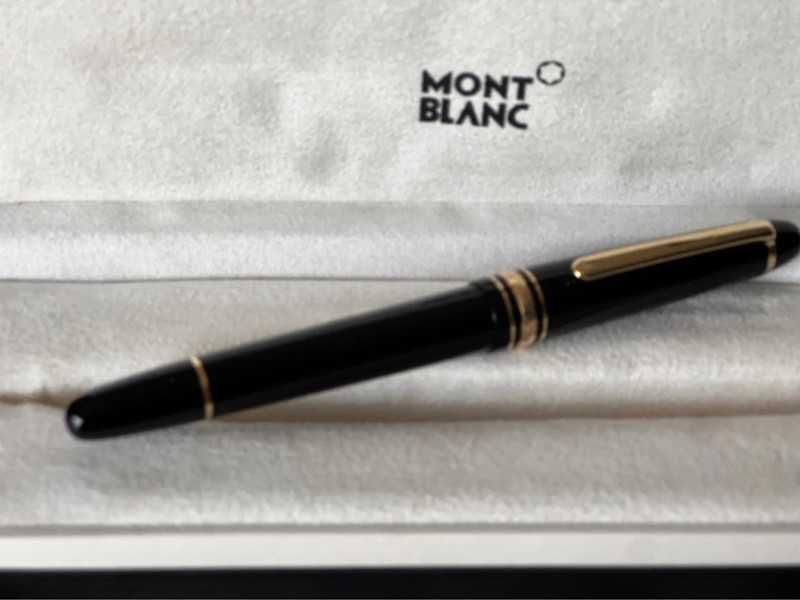 Pióro wieczne Montblanc pokryte złotem czarny