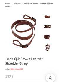 Leica q p m leather strap ремінь шкіра обмежена серія