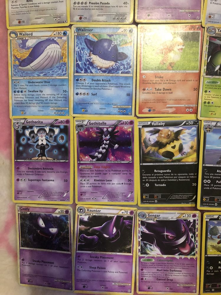 Cartas pokemon variadas