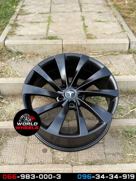 Диски R18 5x114.3 Tesla Model 3 Model Y Perfomance тесла черные