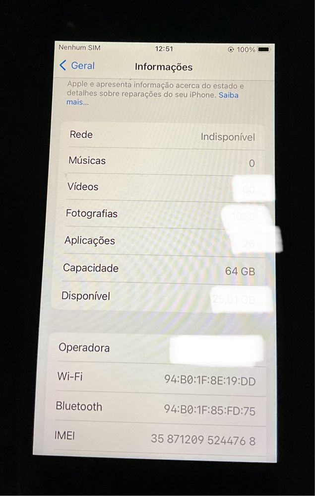 Iphone 8 Preto Livre