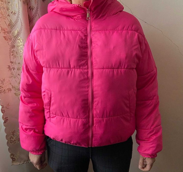 Зимова курточка жіноча рожева
