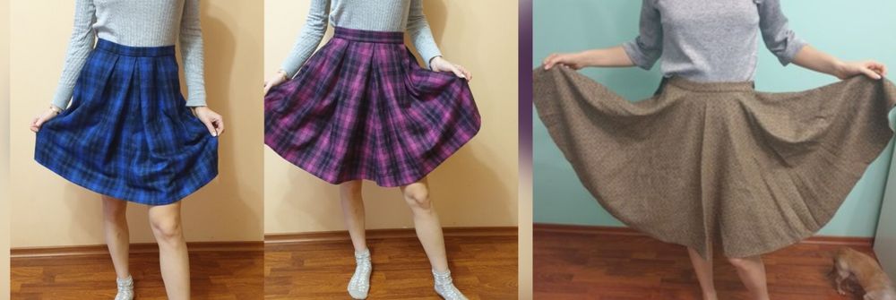 Шикарные новые юбки  из мягкой качественной шерстяной ткани