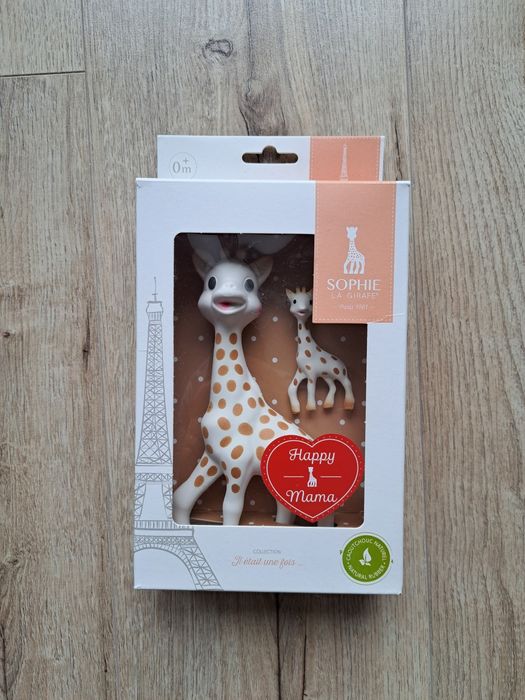 Nowy! Gryzak Żyrafa Sophie zestaw z brelokiem