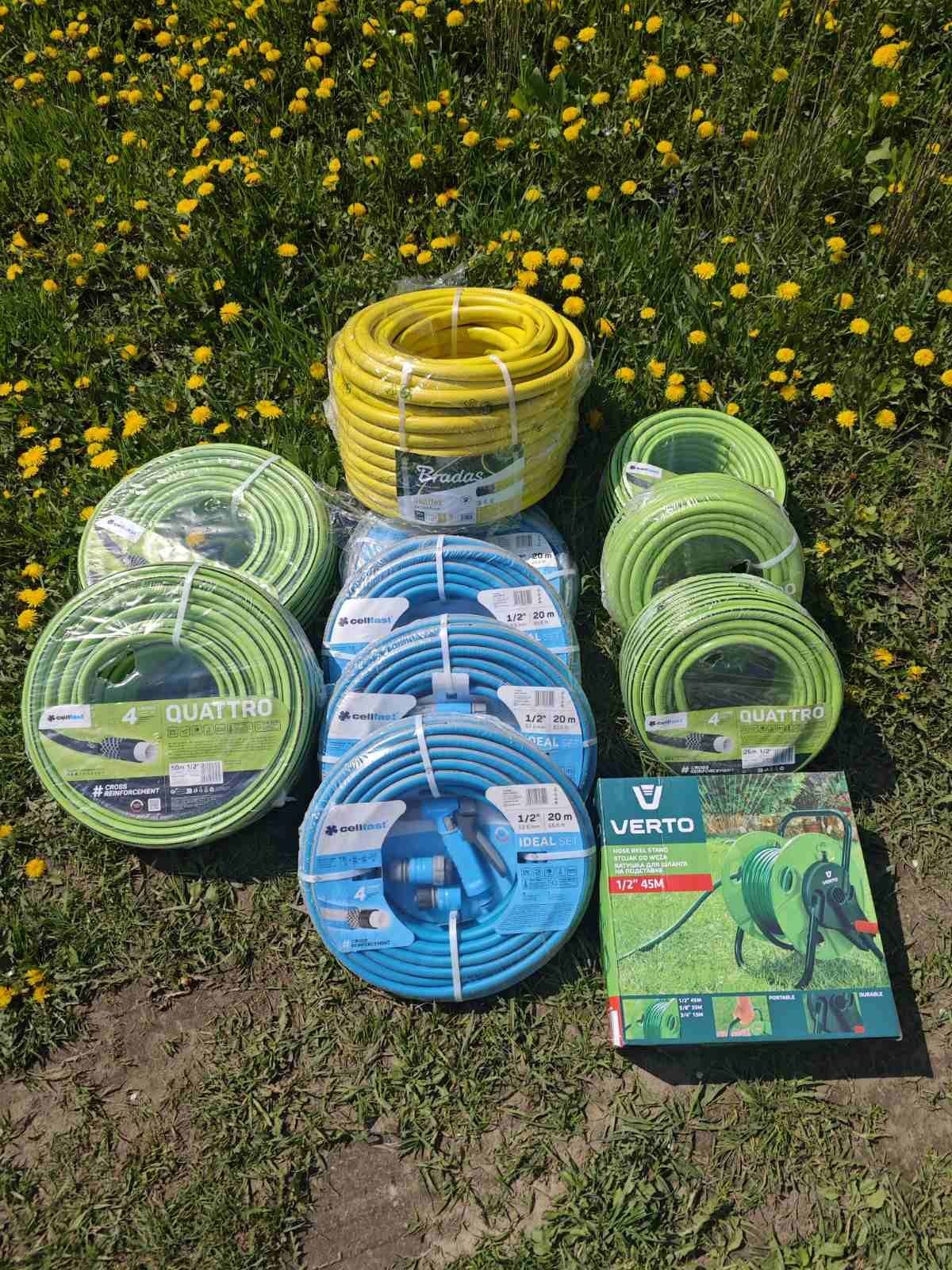 ШЛАНГ для поливу 4 шари QUATTRO від CellFast 1/2" 25м 50м