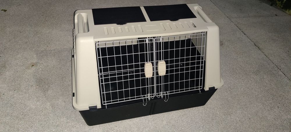 Transportadora dupla para cães/gatos