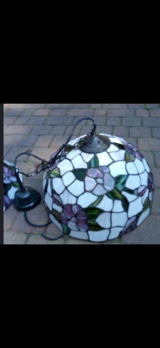 Lampa witrażowa wisząca średnica 40 cm