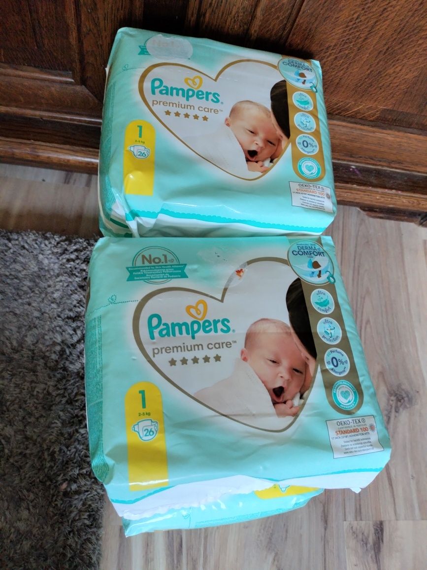 6 x Pampers premium care 1