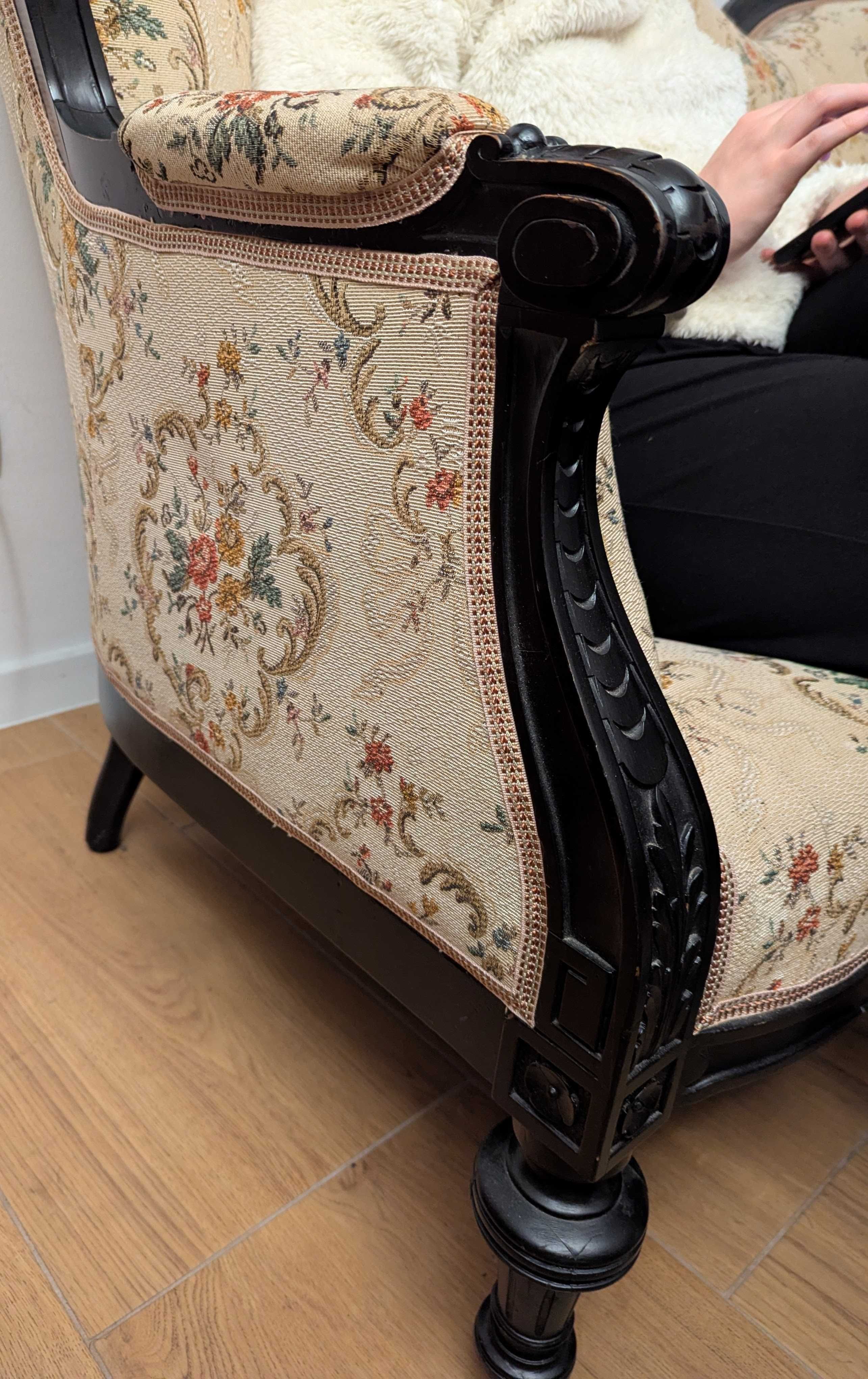 Eklektyczna sofa - zabytkowa, przedwojenna