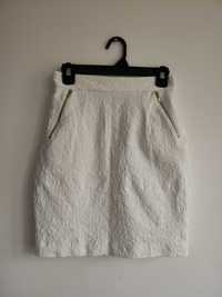 Piękna biała spódniczka H&M S