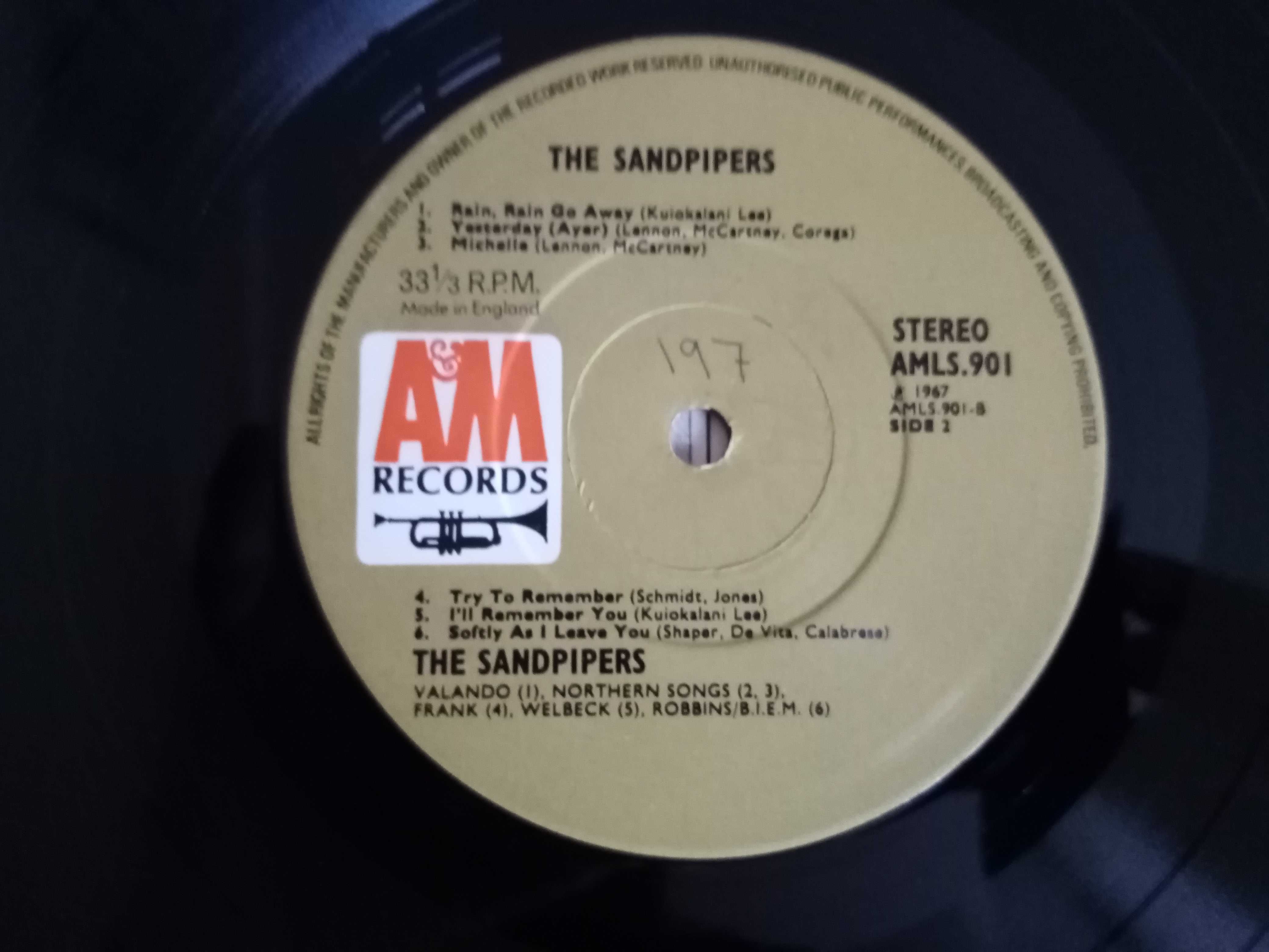 The Sandpipers  The Sandpipers  LP  WINYL  UK