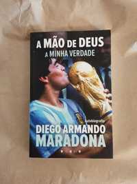 Livros futebol A Mão de Deus Maradona, Cruyff e Eduardo Galeano