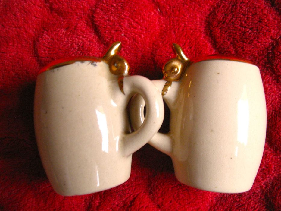 Sól i pieprz - Porcelana - stare kufle Bawaria - 6 x 6,5 x 5 cm okaz