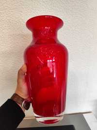 Kolorowe szkło wazon antico vintage retro prl