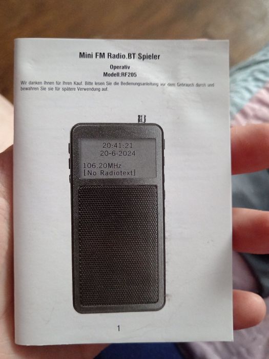 Новое мини радио FM с блютузом