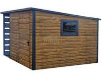 Schowek domek ogrodowy 2,5x3m drzwi okno drewnopodobny dach TS928