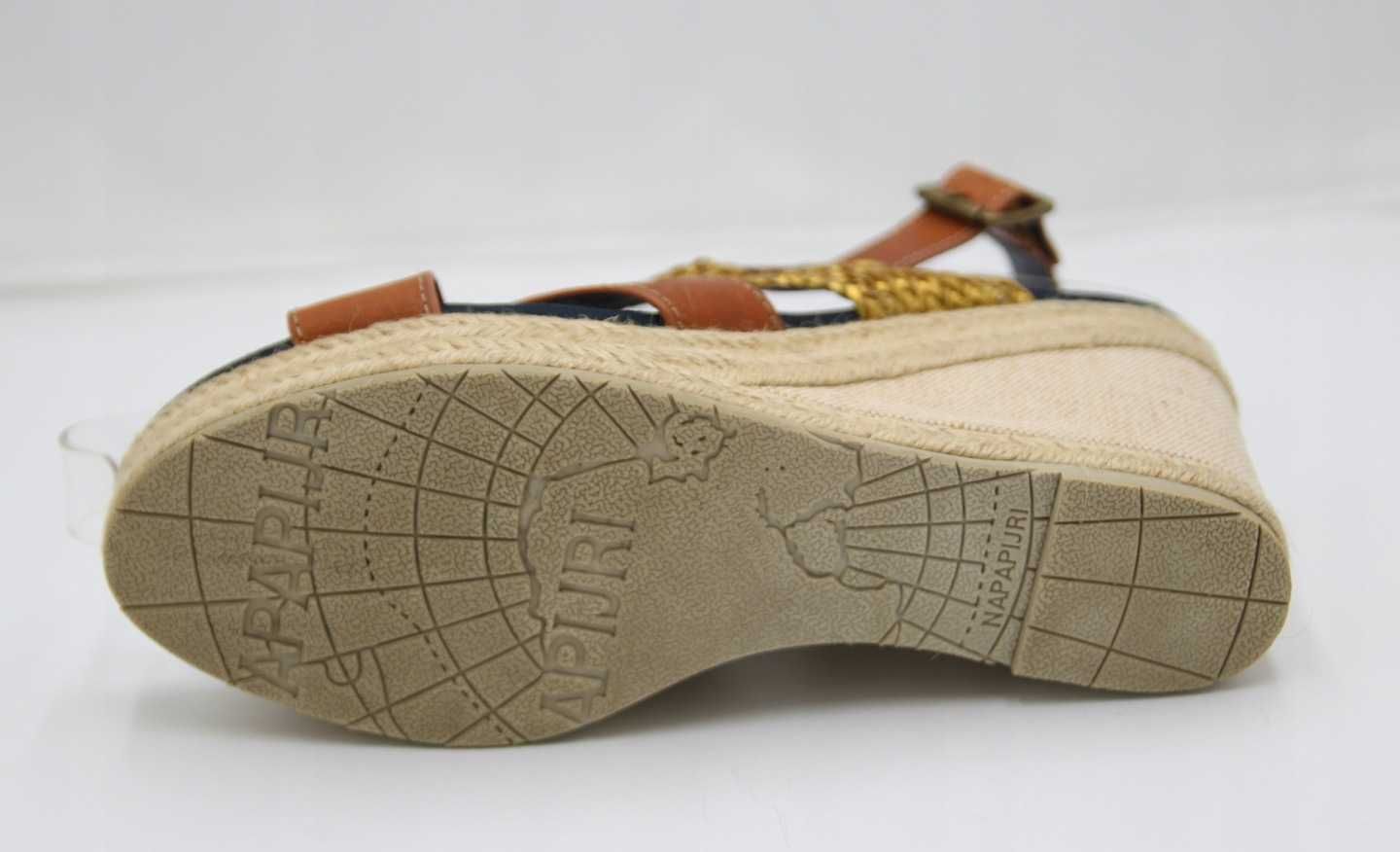 Napapijri skórzane espadryle 42 ( 26,5 CM)