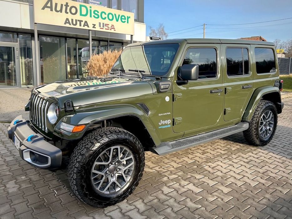 Jeep Wrangler Unlimited Sahara 4xe (PHEV) /LSD / LED /grzanie /Alpine /hard top