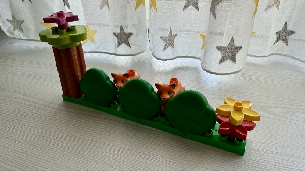 Lego Duplo, зоопарк, лиси