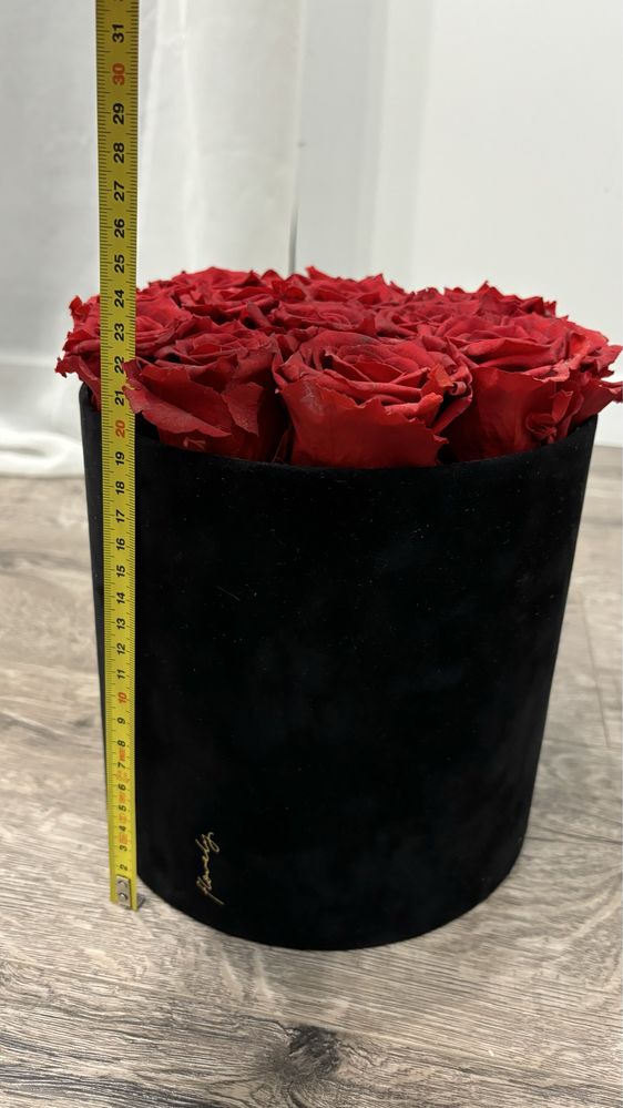 Wieczne róże czerwone Flovely Flower box walentynki kwiaty