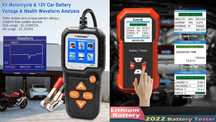Тестер акумуляторів Lancol Micro-200 Pro, Micro-500, Konnwei KW650