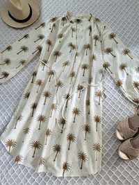 Легкое натуральное молочное миди платье Holly& White 
Holly & Whyte
