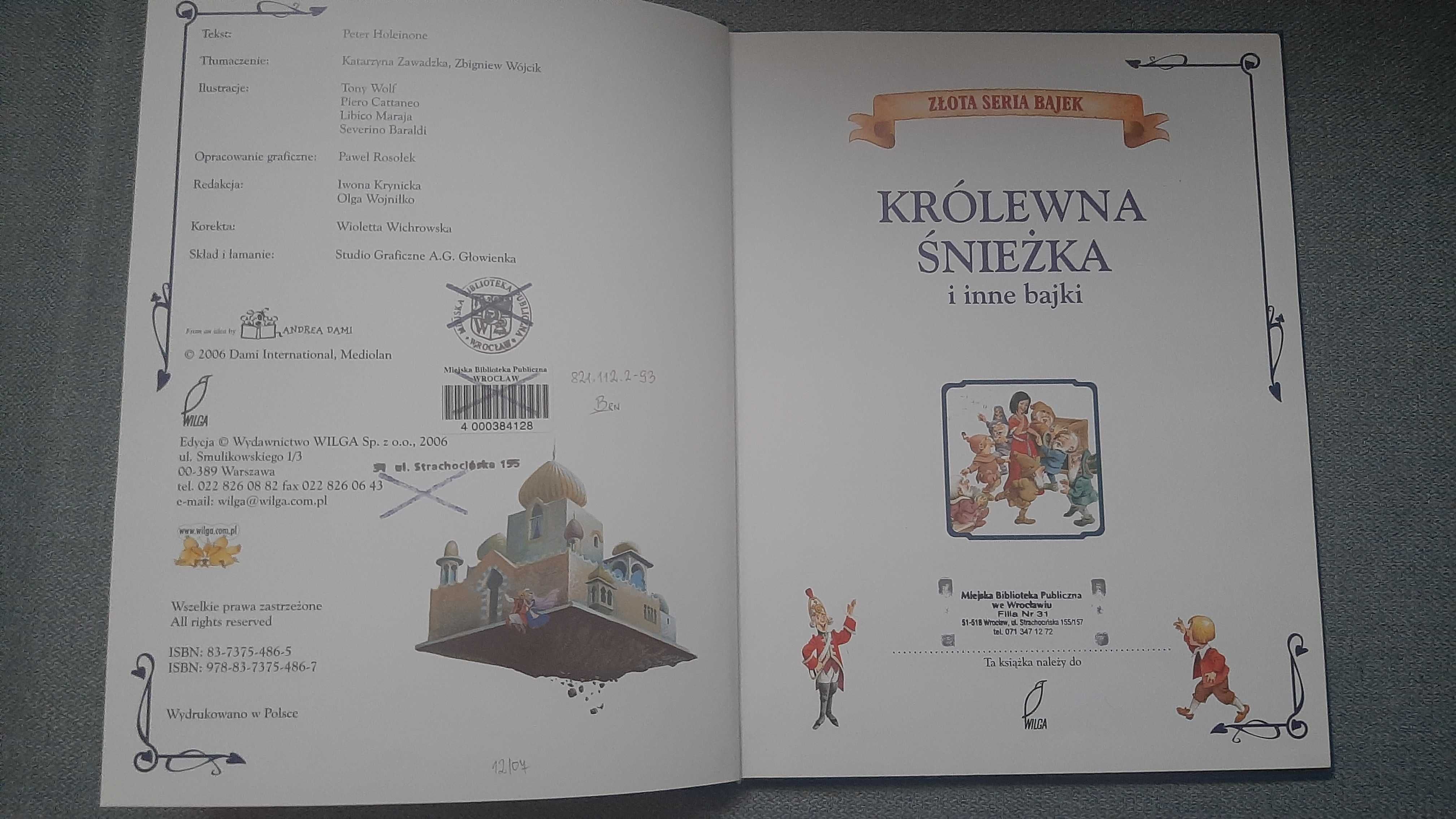 Królewna Śnieżka i inne bajki Złota Seria Bajek Peter Holeinone
