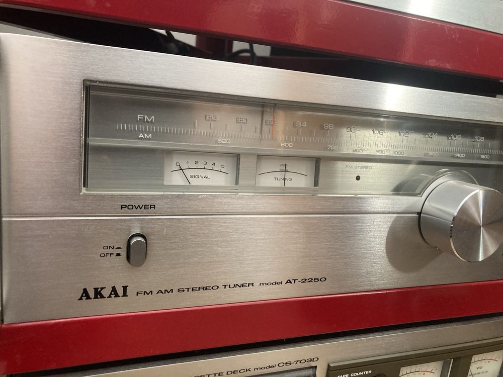 Zestaw akai am 2250 tuner deck