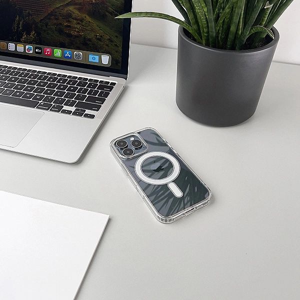 Etui Ultra Clear Case z MagSafe na Samsung Galaxy S25 Edge - przezrocz