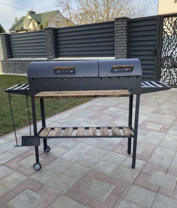 АКЦІЯ/ Мангал гриль барбекю з кришкою Мангали від виробника на колесах