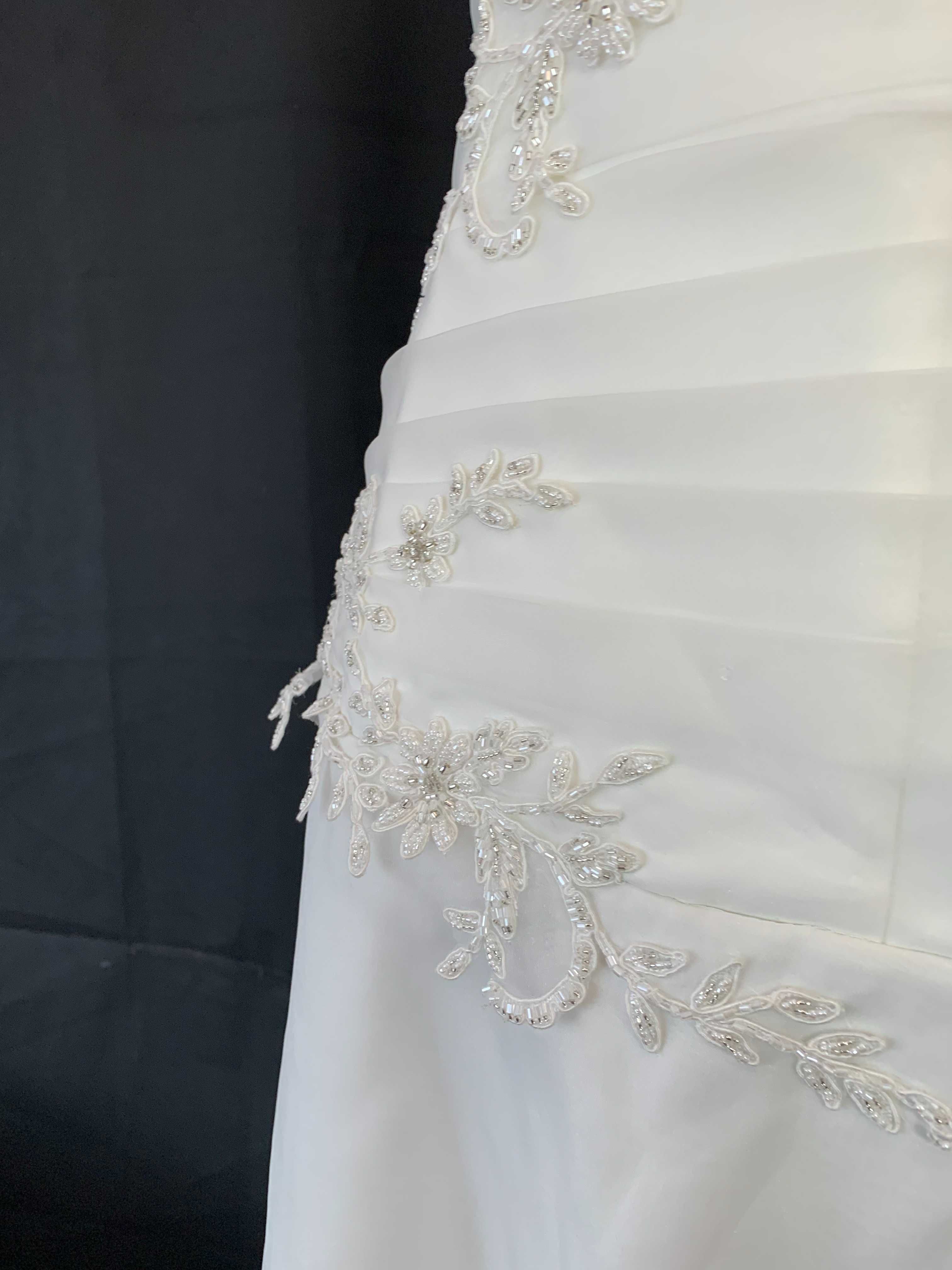 Nowa Suknia Ślubna Biała Gorset M L 38 40 Linia A Cottagecore vintage