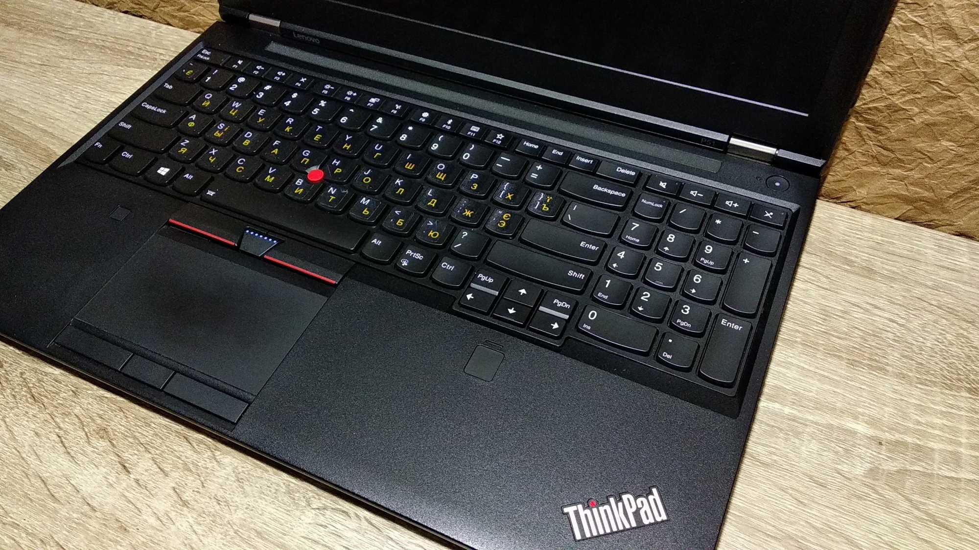 Игровой ноутбук Lenovo P51  NVMe256 ОЗУ-16 Видео4 ГБ 4-8 Ядер