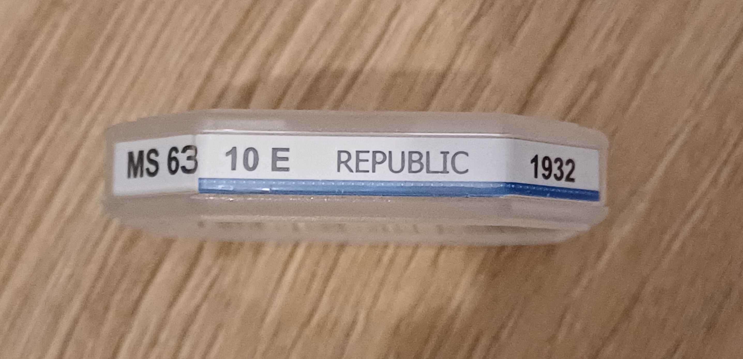 Moeda de 10$00 1932 MS63